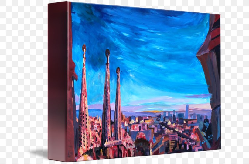 Sagrada Família Painting Gallery Wrap Canvas Art, PNG, 650x541px, Sagrada Familia, Acrylic Paint, Art, Barcelona, Canvas Download Free