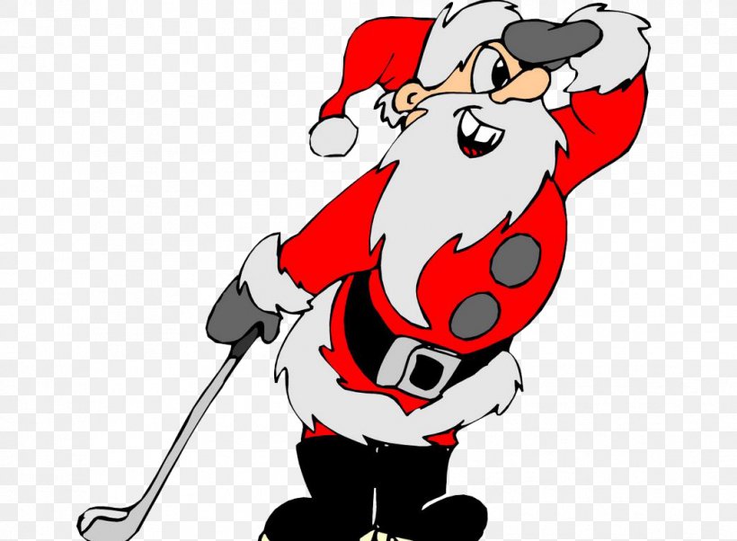 Santa Claus Golf Course Christmas Clip Art, PNG, 1043x766px, Santa Claus, Art, Cartoon, Christmas, Christmas Card Download Free