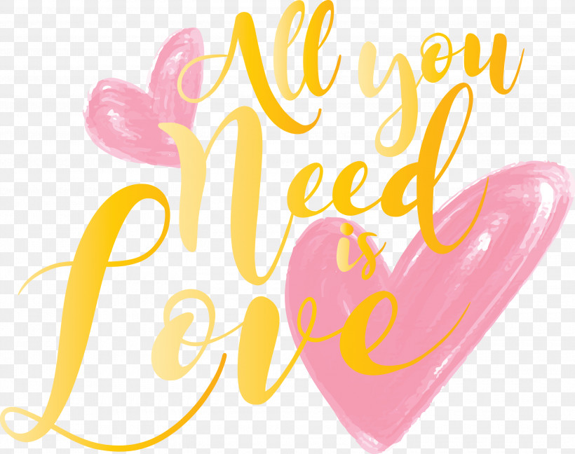 Valentines Day All You Need Is Love, PNG, 3000x2374px, Valentines Day, All You Need Is Love, Heart, Love, Pink Download Free