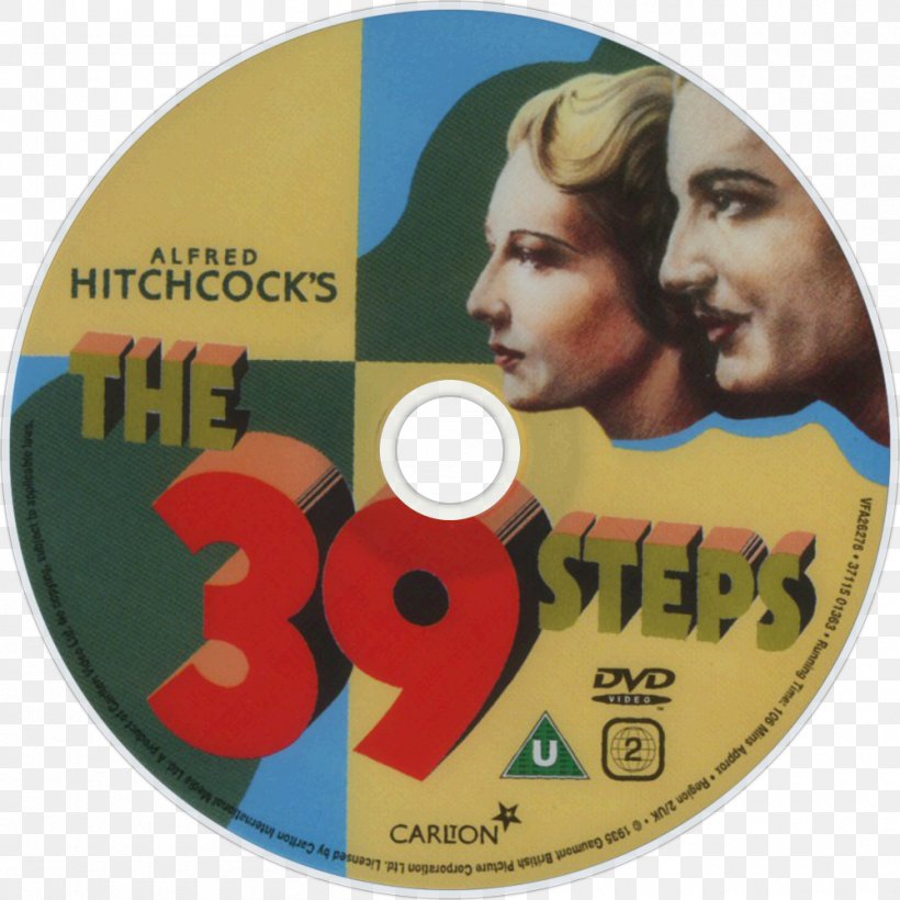 The 39 Steps DVD Film Blu-ray Disc Tihar, PNG, 1000x1000px, 39 Steps, Adventure Film, Bluray Disc, Compact Disc, Dvd Download Free