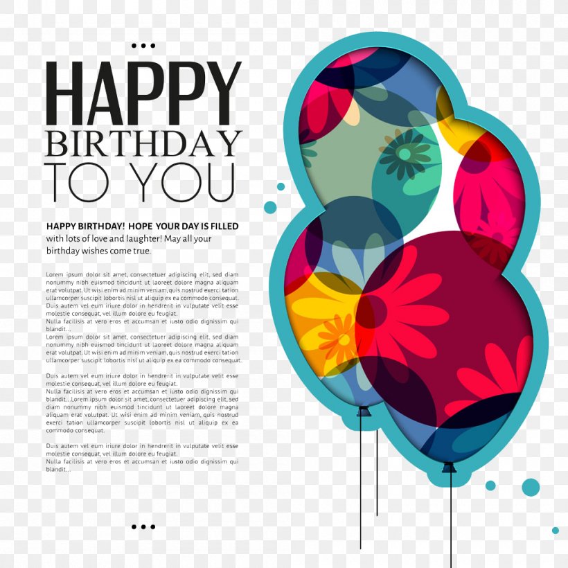 Wedding Invitation Birthday Cake Greeting Card Happy Birthday To You, PNG, 1000x1000px, Wedding Invitation, Anniversary, Balloon, Birthday, Birthday Cake Download Free