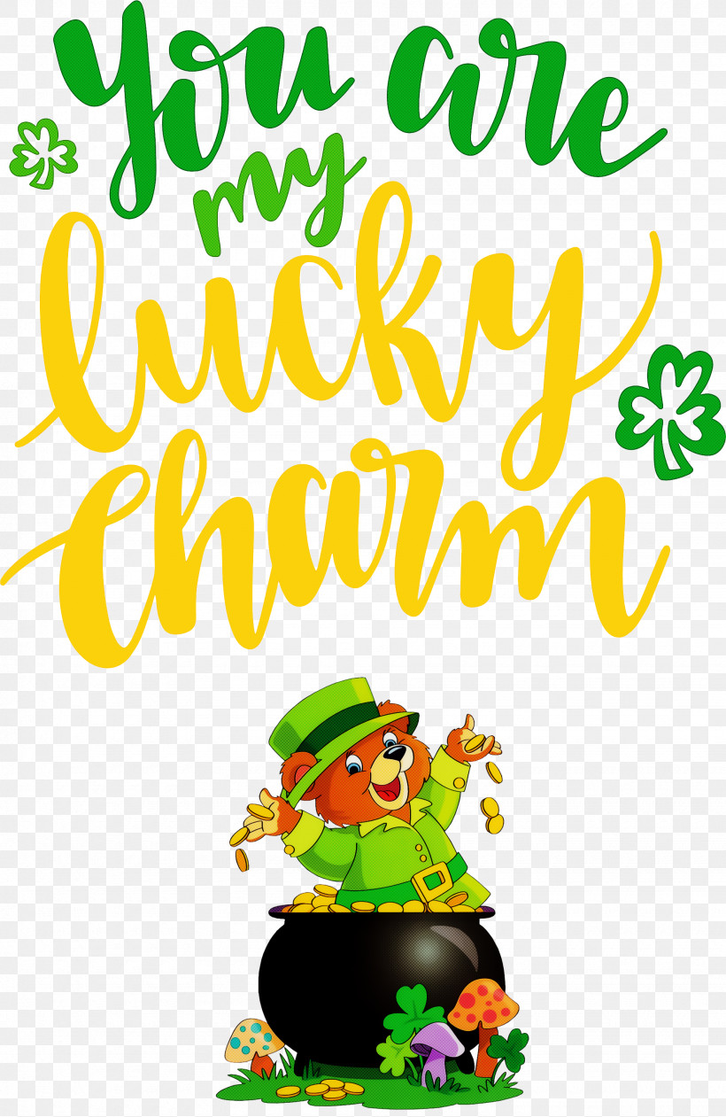 You Are My Lucky Charm St Patricks Day Saint Patrick, PNG, 1950x3000px, St Patricks Day, Behavior, Cartoon, Character, Flower Download Free