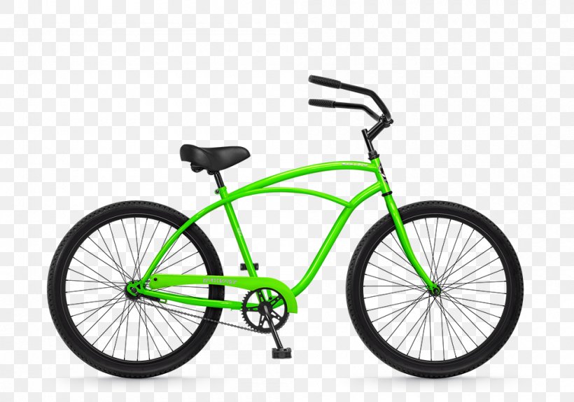 Cruiser Bicycle Single-speed Bicycle Bicycle Frames Fixed-gear Bicycle, PNG, 1000x700px, Cruiser Bicycle, Bicycle, Bicycle Accessory, Bicycle Drivetrain Part, Bicycle Frame Download Free