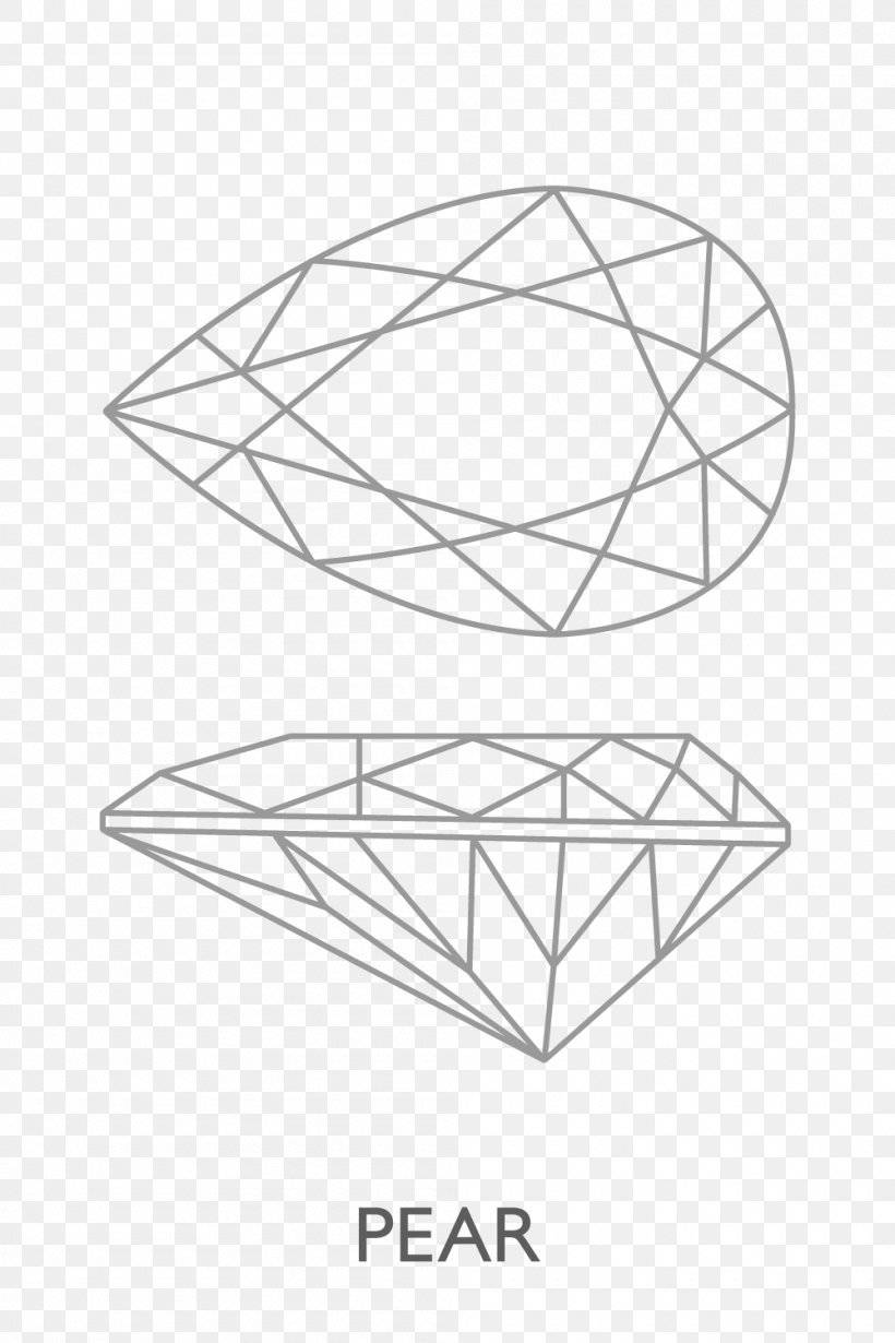 Diamond Cut Gemological Institute Of America Grand Diamonds Engagement Ring, PNG, 1000x1500px, Diamond, Area, Artwork, Black And White, Diagram Download Free