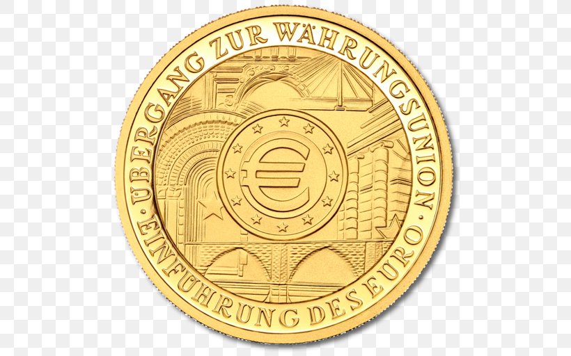 Euro Coins Gold Germany Euro Coins, PNG, 512x512px, 100 Euro Note, Coin, Badge, Currency, Currency Union Download Free
