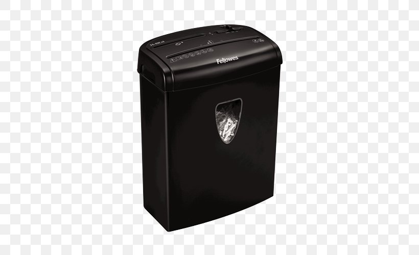 Paper Office Shredders Fellowes PowerShred H-8CD Shredder Fellowes Brands, PNG, 500x500px, Paper, Biuras, Black, Company, Fellowes Brands Download Free