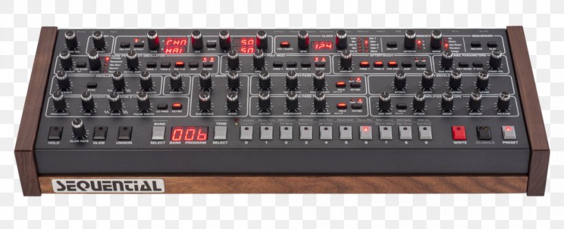 Prophet '08 Sequential Circuits Prophet-5 Evolver Sound Synthesizers Dave Smith Instruments, PNG, 1000x407px, Watercolor, Cartoon, Flower, Frame, Heart Download Free