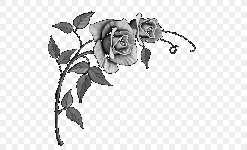 Garden Roses Headstone Floral Design Sketch, PNG, 540x500px, Garden Roses, Art, Artwork, Black And White, Branch Download Free