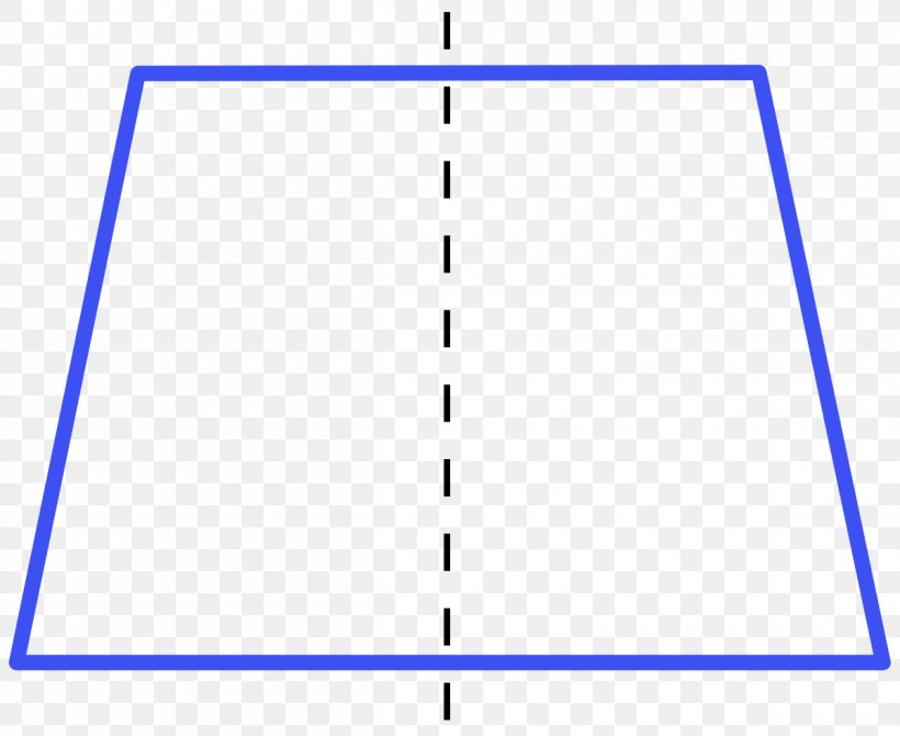 Isosceles Trapezoid Quadrilateral Geometry Parallel, PNG, 1200x981px, Trapezoid, Antiparallelogram, Area, Blue, Diagram Download Free