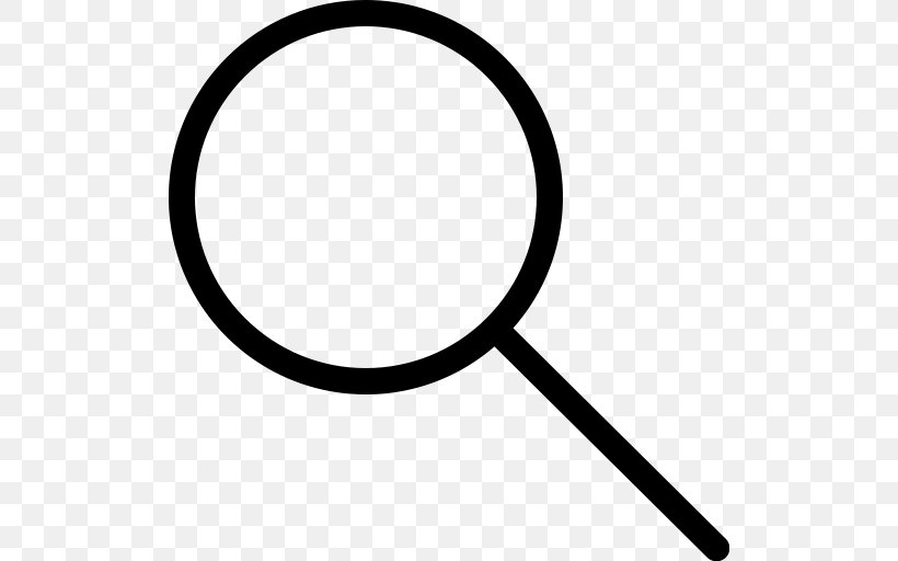 Magnifying Glass Clip Art, PNG, 512x512px, Magnifying Glass, Black And White, Lens, Magnifier, Search Box Download Free