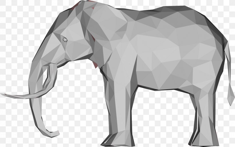 Elephant Three-dimensional Space 3D Computer Graphics, PNG, 2314x1446px, 3d Computer Graphics, Elephant, African Elephant, Black And White, Elephants And Mammoths Download Free