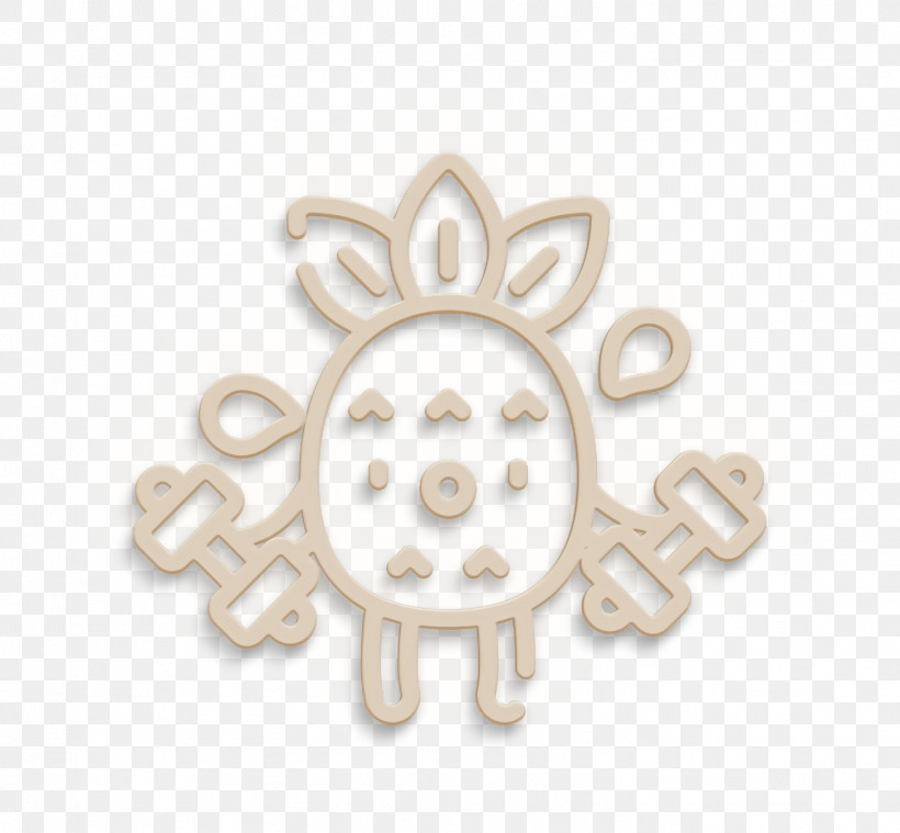 Exercise Icon Pineapple Character Icon Sports And Competition Icon, PNG, 1456x1348px, Exercise Icon, Beige, Metal, Pineapple Character Icon, Silver Download Free