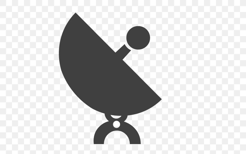 Satellite Dish Satellite Television Dish Network, PNG, 512x512px, Satellite Dish, Aerials, Black, Black And White, Communications Satellite Download Free