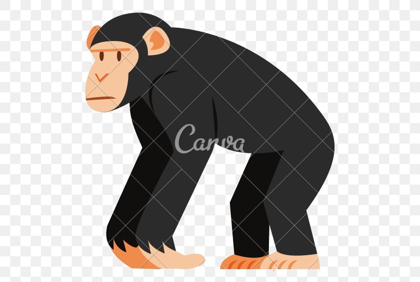 Chimpanzee Ape Cartoon Monkey, PNG, 550x550px, Chimpanzee, Ape, Cartoon, Common Chimpanzee, Drawing Download Free