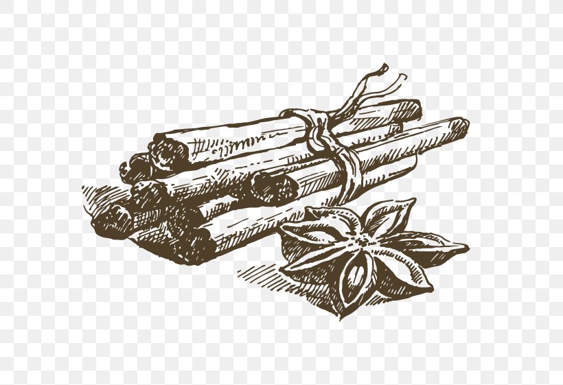 Cinnamon Drawing Spice, PNG, 681x561px, Cinnamon, Black And White, Clove, Drawing, Food Download Free