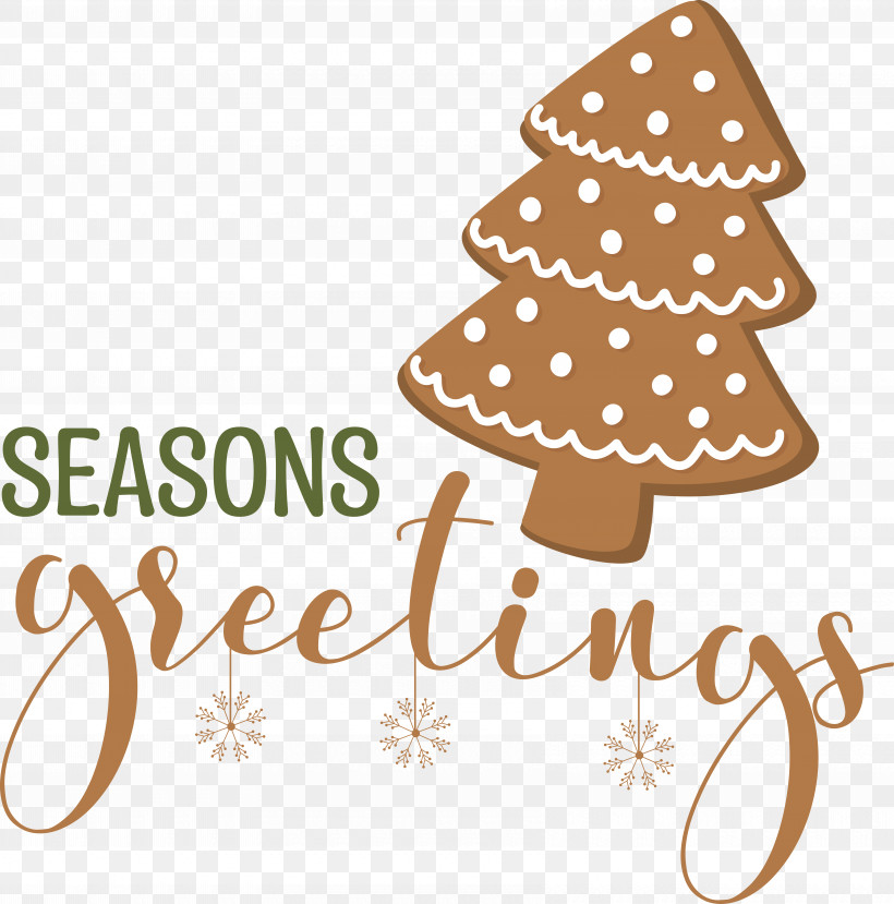 Seasons Greetings, PNG, 6760x6836px, Seasons Greetings, Gingerbread, Merry Christmas Download Free