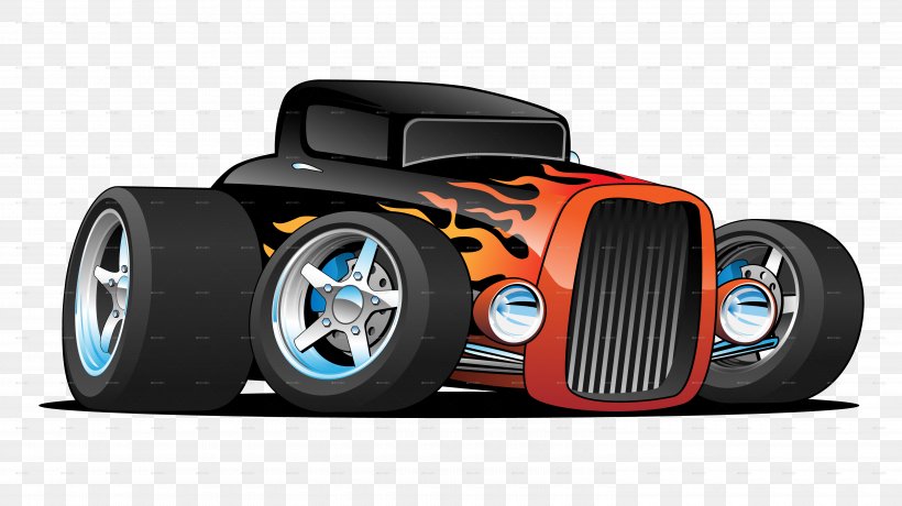 Hot Rod Car Vector Graphics Royalty-free Illustration, PNG, 6000x3370px, Hot Rod, Auto Part, Automotive Design, Automotive Exterior, Automotive Tire Download Free