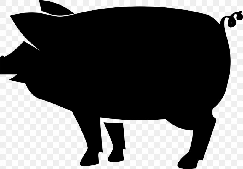Mangalica Silhouette Farm Bacon, PNG, 981x684px, Mangalica, Bacon, Black, Black And White, Business Download Free
