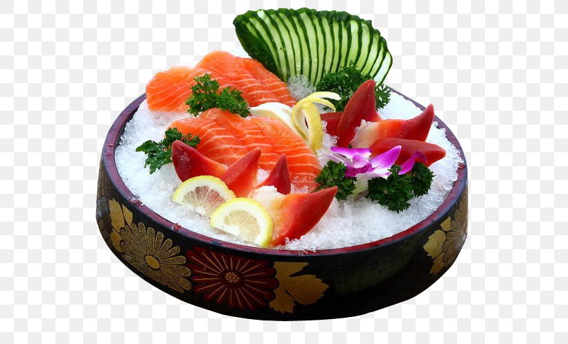 Sashimi Sushi Seafood Japanese Cuisine Pandalus Borealis, PNG, 700x497px, Sashimi, Asian Food, Cuisine, Dish, Fish Download Free