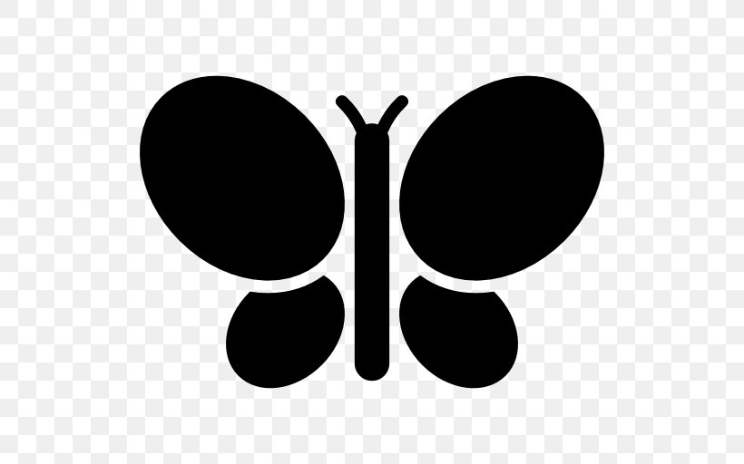 Butterfly Clip Art, PNG, 512x512px, Butterfly, Black And White, Eyewear, Logo, Monochrome Photography Download Free
