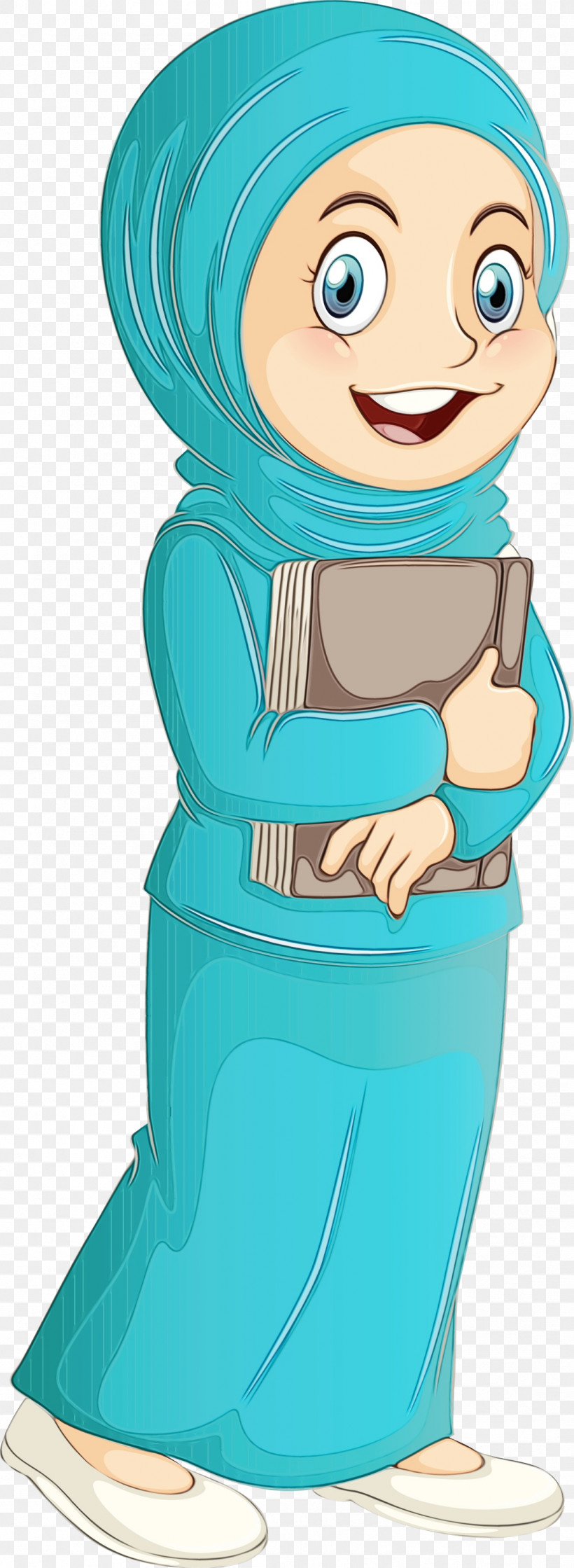 Cartoon Style, PNG, 1098x2999px, Muslim People, Cartoon, Paint, Style, Watercolor Download Free