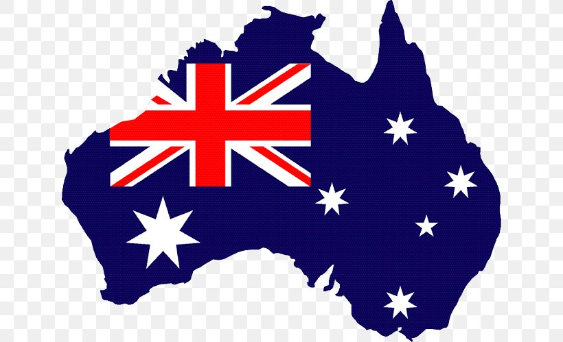 Australia Vector Map Clip Art, PNG, 640x499px, Australia, Blank Map, Blue, Flag, Flag Of Australia Download Free