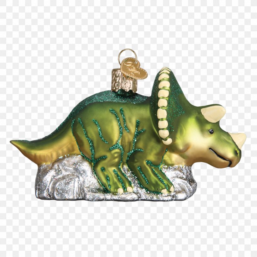 Triceratops Reptile Christmas Ornament Dinosaur, PNG, 950x950px, Triceratops, Christmas, Christmas Ornament, Dinosaur, Figurine Download Free