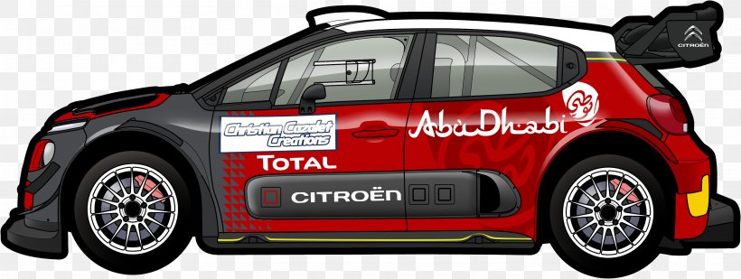 2017 World Rally Championship Citroën C3 WRC World Rally Car, PNG, 3427x1293px, World Rally Car, Auto Racing, Automotive Design, Automotive Exterior, Brand Download Free