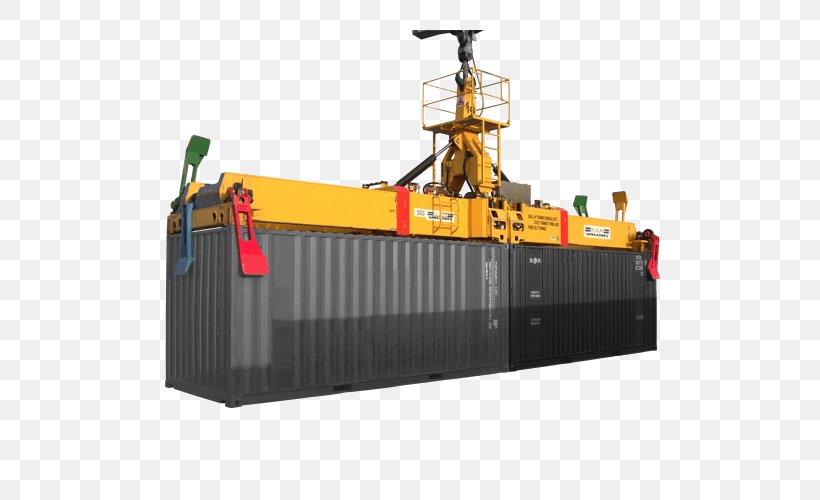 Spreader Container Crane Intermodal Container Machine, PNG, 500x500px, Spreader, Container Crane, Crane, Hydraulic Machinery, Industry Download Free