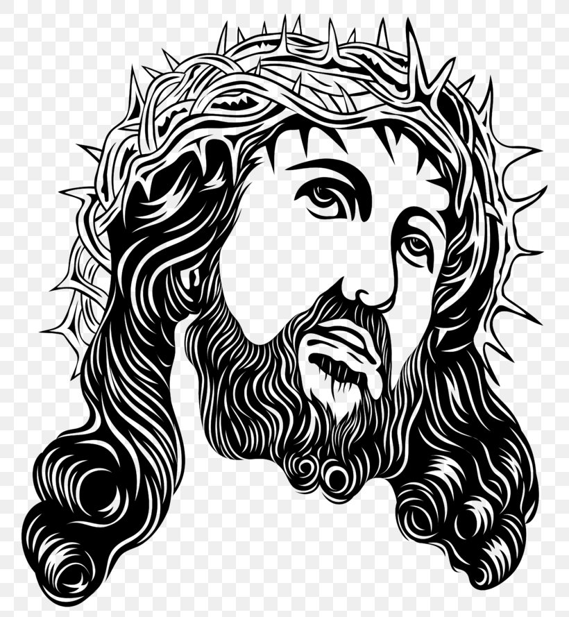 Crown Of Thorns Holy Face Of Jesus Clip Art, PNG, 800x889px, Crown Of Thorns, Art, Black And White, Child Jesus, Christianity Download Free