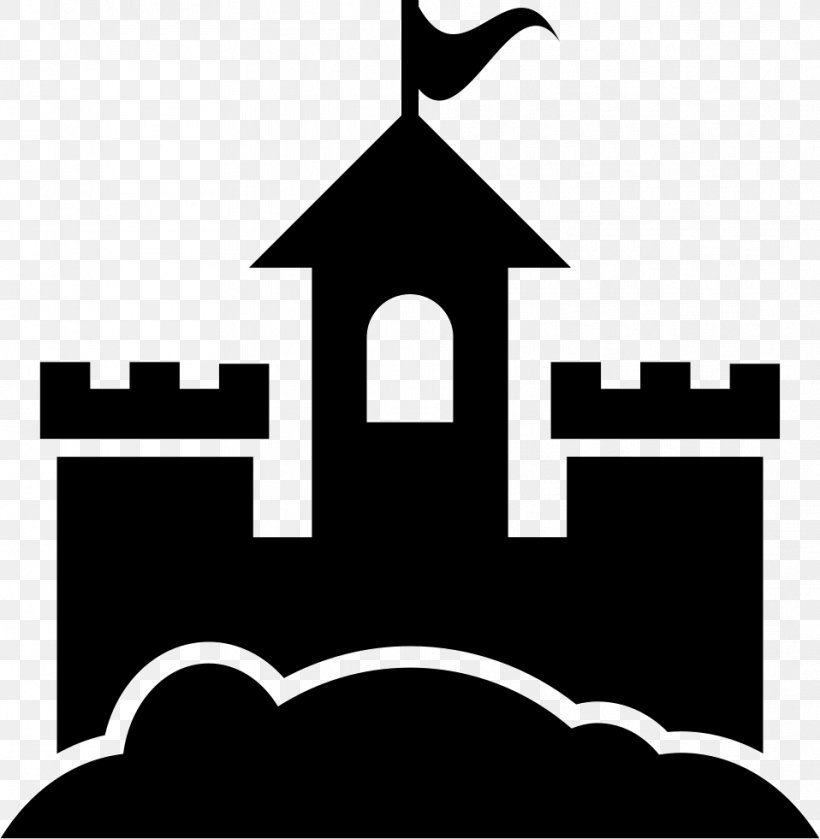 Castle Sand Art And Play Clip Art, PNG, 958x981px, Castle, Black, Black And White, Brand, Logo Download Free