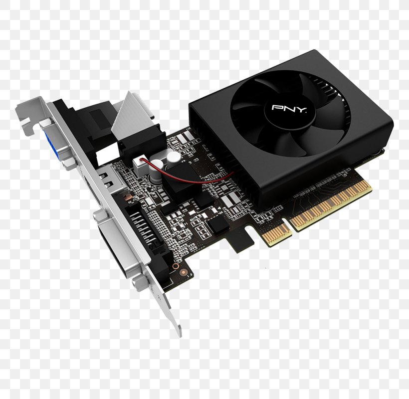Graphics Cards & Video Adapters NVIDIA GeForce GT 710 GDDR5 SDRAM PCI Express, PNG, 800x800px, Graphics Cards Video Adapters, Cable, Computer Component, Conventional Pci, Ddr3 Sdram Download Free