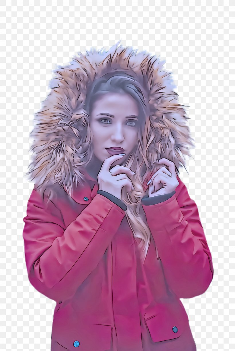 Jacket Pink Parka Outerwear Fur, PNG, 1636x2448px, Jacket, Coat, Fur, Gesture, Hood Download Free