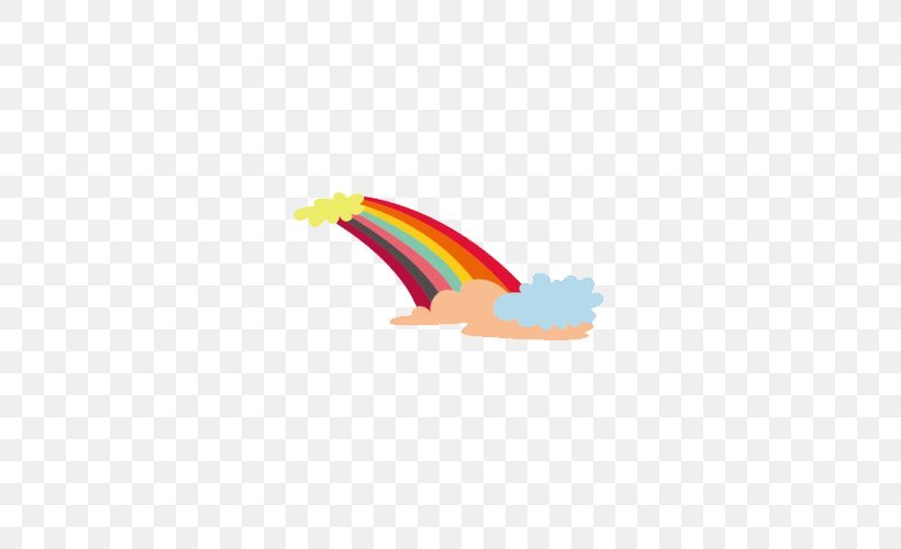 Rainbow Sky Cartoon, PNG, 500x500px, Rainbow, Beak, Bird, Cartoon, Cloud Download Free