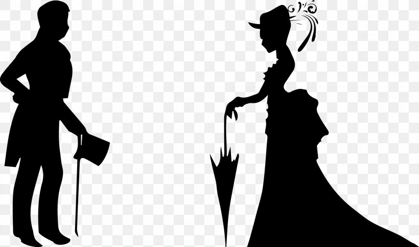 Silhouette Drawing Marriage Woman Transparency, PNG, 2457x1448px, Silhouette, Blackandwhite, Couple, Drawing, Gentleman Download Free