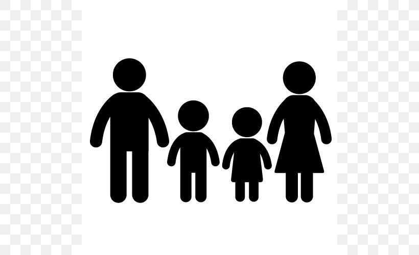 Family Clip Art, PNG, 500x500px, Family, Area, Black And White, Blog, Brand Download Free