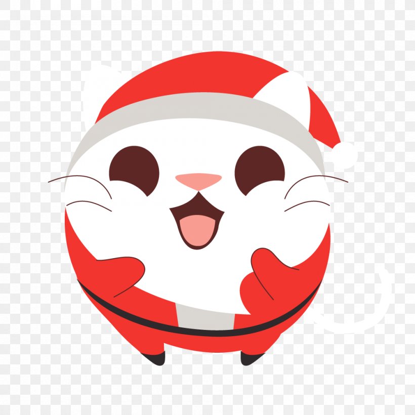 Cat Santa Claus Vector Graphics Christmas Day Image, PNG, 1000x1000px, Cat, Character, Christmas Day, Clothing, Drawing Download Free