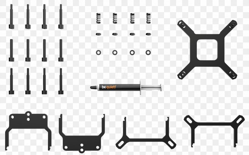 Computer System Cooling Parts Water Cooling Central Processing Unit Be Quiet! Land Grid Array, PNG, 2742x1712px, Computer System Cooling Parts, Auto Part, Be Quiet, Brand, Central Processing Unit Download Free
