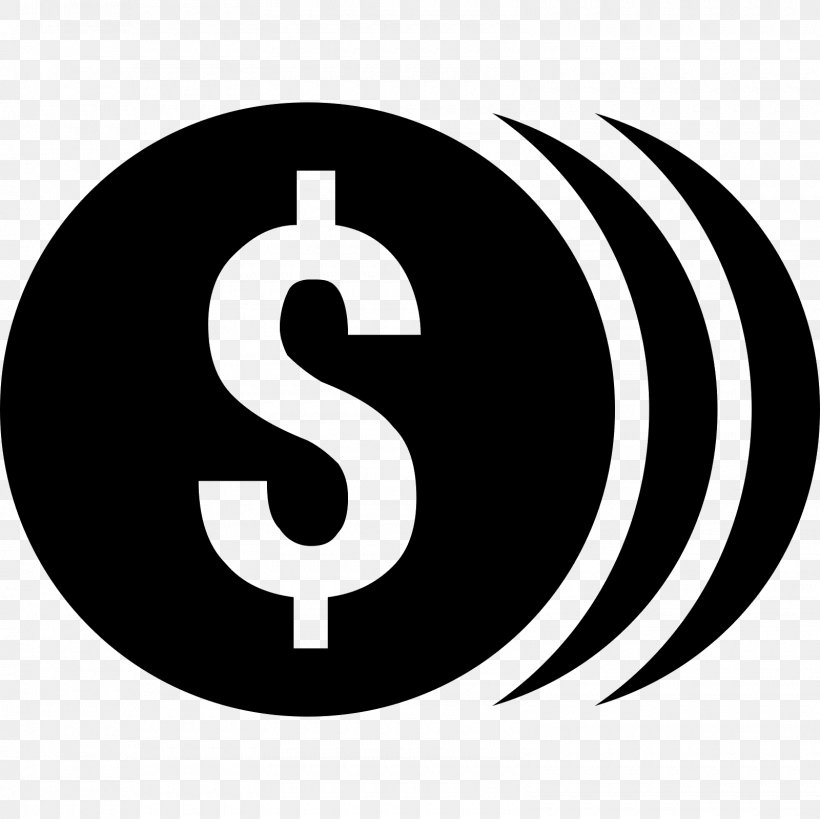 Dollar Sign United States Dollar, PNG, 1600x1600px, Dollar Sign, Black And White, Brand, Currency, Currency Sign Download Free