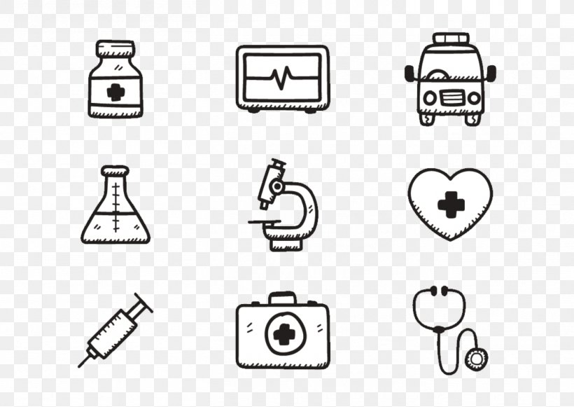 Health Care Drawing Icon, PNG, 1409x1000px, Health Care, Area, Black And White, Brand, Diagram Download Free