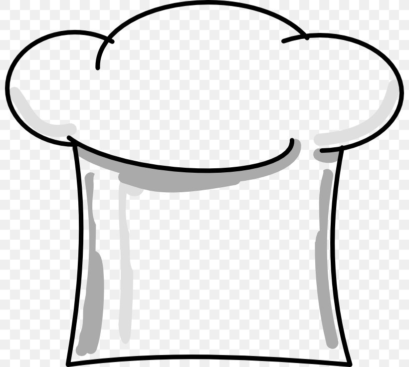 Chef's Uniform Hat Clip Art, PNG, 800x735px, Chef, Area, Artwork, Black And White, Free Content Download Free