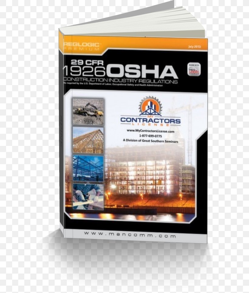 Occupational Safety And Health Administration Architectural Engineering General Contractor California Contractors State License Board Title 29 Of The Code Of Federal Regulations, PNG, 604x964px, Architectural Engineering, Book, Brand, Building, Code Of Federal Regulations Download Free