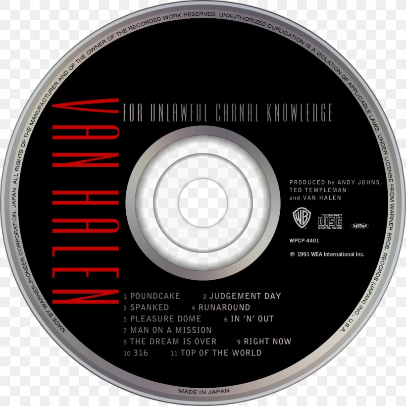 Compact Disc For Unlawful Carnal Knowledge Van Halen Cross Purposes Black Box: The Complete Original Black Sabbath, PNG, 1000x1000px, Watercolor, Cartoon, Flower, Frame, Heart Download Free