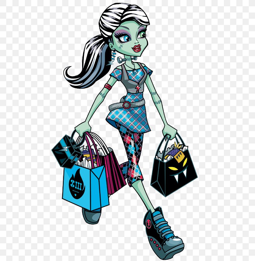 Frankie Stein Frankenstein's Monster Monster High Doll, PNG, 492x837px, Frankie Stein, Art, Character, Doll, Fashion Design Download Free