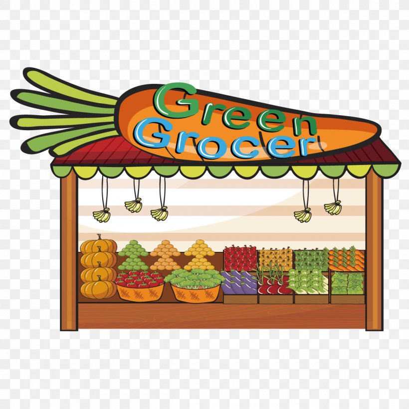 Greengrocer Grocery Store Royalty-free Clip Art, PNG, 1200x1200px, Greengrocer, Cartoon, Cuisine, Drawing, Fast Food Download Free