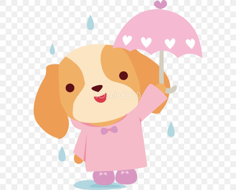 Puppy Cavalier King Charles Spaniel Rain Clip Art, PNG, 586x660px, Watercolor, Cartoon, Flower, Frame, Heart Download Free