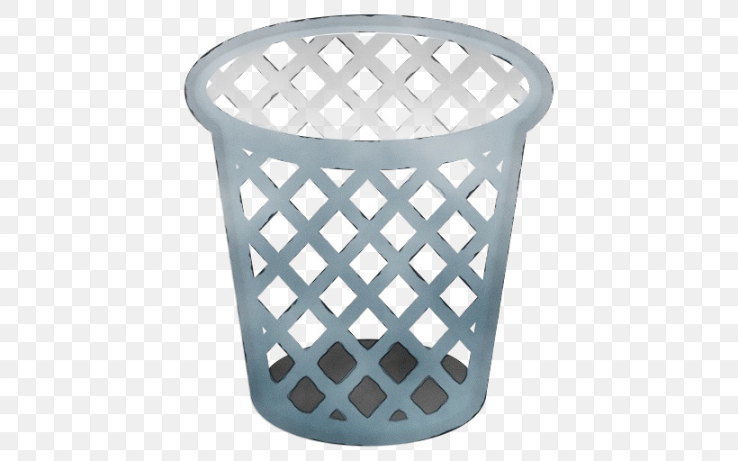 Emoji Dustbin Icon Waste Recycling, PNG, 512x512px, Watercolor, Container, Dustbin, Emoji, Paint Download Free