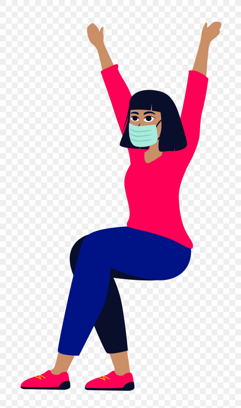 Girl With Mask Girl Mask, PNG, 1478x2500px, Girl, Arm Cortexm, Cartoon, Exercise, Happiness Download Free