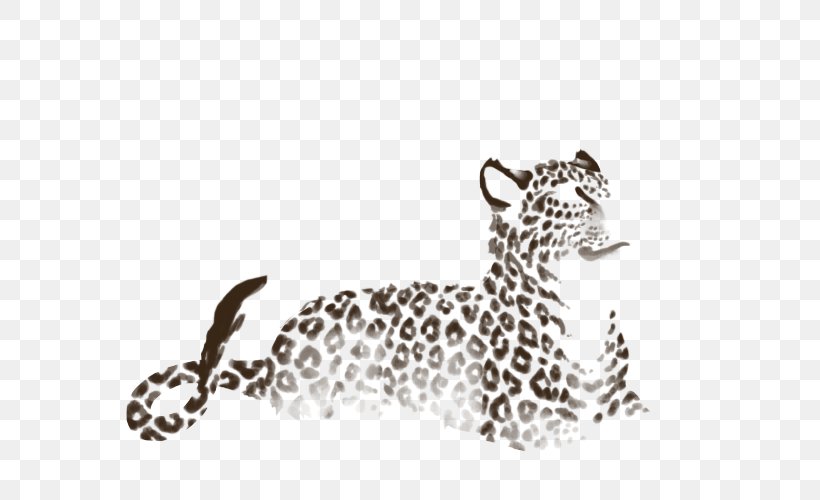 Leopard Cheetah Jaguar Cat Terrestrial Animal, PNG, 640x500px, Leopard, Animal, Animal Figure, Big Cats, Black And White Download Free