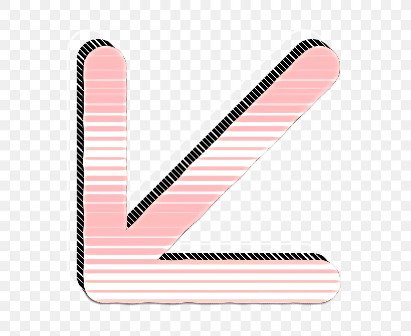 Arrow Icon Direction Icon Down Icon, PNG, 670x670px, Arrow Icon, Direction Icon, Down Icon, Left Icon, Pink Download Free